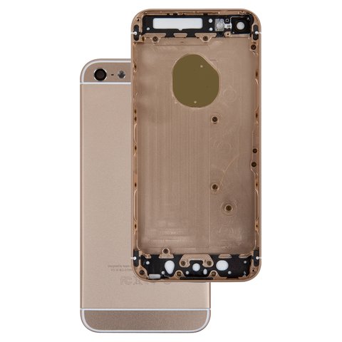 Корпус для Apple iPhone 5, золотистый, имитация iPhone 6