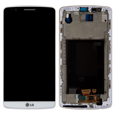 Дисплей для LG G3 D855, білий, Original PRC 