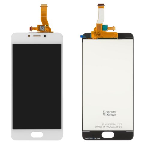 Дисплей для Meizu M5c, білий, без рамки, M710H