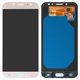 Дисплей для Samsung J730 Galaxy J7 (2017), золотистий, без рамки, High Copy, (OLED)