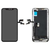 Дисплей для iPhone X, чорний, з рамкою, High Copy, (AMOLED), GX OEM soft