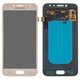 Дисплей для Samsung J250 Galaxy J2 (2018), J250 Galaxy J2 Pro (2018), золотистий, без рамки, Original, сервісне опаковання, original glass, #GH97-21339D