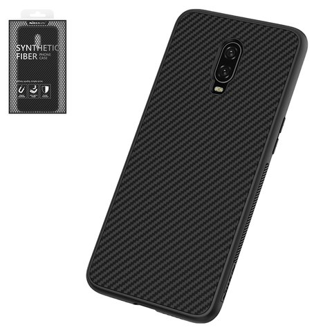 Чехол Nillkin Synthetic fiber для OnePlus 6T, черный, Ultra Slim, пластик, #6902048167766