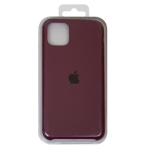 Чехол для Apple iPhone 11 Pro Max, бордовый, Original Soft Case, силикон, maroon 42 
