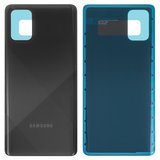 Задня панель корпуса для Samsung A715F/DS Galaxy A71, чорна