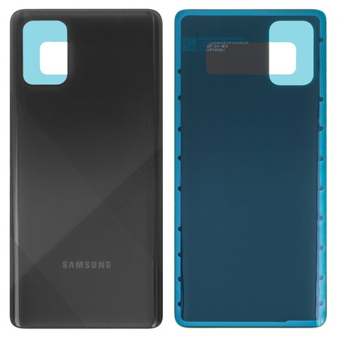 Задняя панель корпуса для Samsung A715F DS Galaxy A71, черная