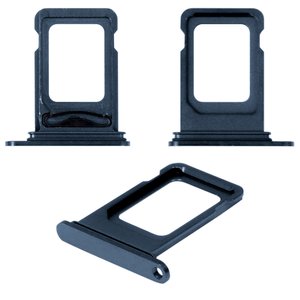 Тримач SIM карти для iPhone 12 Pro, iPhone 12 Pro Max, синій, double SIM, pacific blue