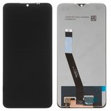 Дисплей для Xiaomi Poco M2, Redmi 9, чорний, без рамки, Оригінал (переклеєне скло), M2004J19G, M2004J19C