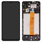 Дисплей для Samsung A022F Galaxy A02, чорний, з рамкою, Original (PRC), SM-A022F V01