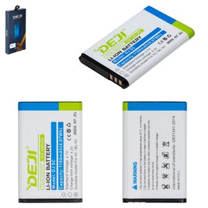 Акумулятор Deji BL 5C для Nokia 220 Dual SIM, Li ion, 3,7 В, 1100 мАг