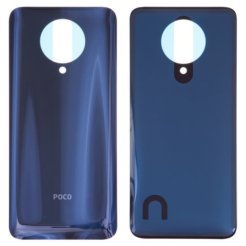 Задня панель корпуса для Xiaomi Poco F2 Pro, сіра, High Copy, Лого Poco, глянцева, M2004J11G