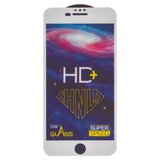 Защитное стекло HD+ для Apple iPhone 6 Plus, iPhone 6S Plus, iPhone 7 Plus, iPhone 8 Plus, 0,33 мм 9H, совместимо с чехлом, Full Glue, белый