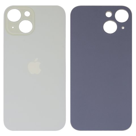 Задняя панель корпуса для iPhone 15, желтая, не нужно снимать стекло камеры, High Copy, big hole