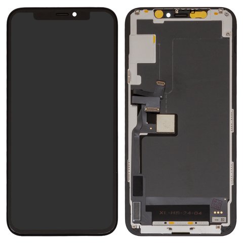 Дисплей для iPhone 11 Pro, чорний, з рамкою, High Copy, без мікросхеми, OLED , GW OEM hard