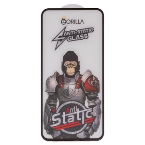 Захисне скло Gorilla для Samsung A356 Galaxy A35 5G, A556 Galaxy A55, M356 Galaxy M35, сумісне з чохлом, Full Glue, Anti Static, чорний