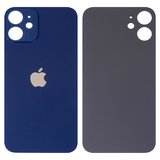 Задня панель корпуса для iPhone 12 mini, синя, не потрібно знімати скло камери, Original (PRC), big hole