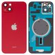 Задняя панель корпуса для iPhone 14 Plus, красная, со стеклом камеры, High Copy, red