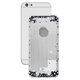 Housing compatible with Apple iPhone 6, (white, with SIM card holders, with side buttons)
