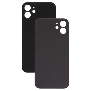 Panel trasero de carcasa puede usarse con iPhone 12, negra, no es necesario desmontar la cámara, AAA, big hole