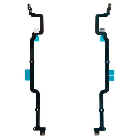 Flat Cable compatible with iPhone 6 Plus, menu button, for mainboard, with components 