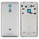Housing Back Cover compatible with Xiaomi Redmi Note 3, (white, silver, with side button, Original (PRC))
