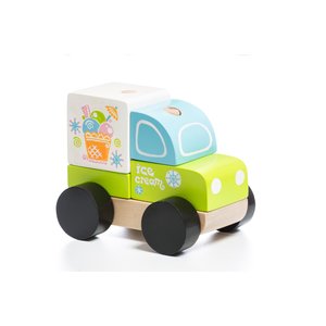 Wooden Construction Set CUBIKA Ice Cream Truck LM 8