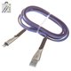 USB Cable Hoco U48, (USB type-A, Lightning, 120 cm, 2.4 A, dark blue)