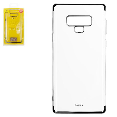 Case Baseus compatible with Samsung N960 Galaxy Note 9, black, transparent, silicone  #WISANOTE9 MD01