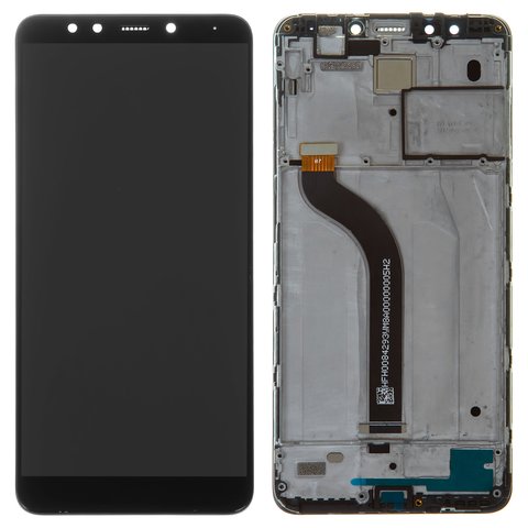 Pantalla LCD puede usarse con Xiaomi Redmi 5, negro, con marco, High Copy, MDG1, MDI1