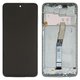 LCD compatible with Xiaomi Redmi Note 9 Pro, Redmi Note 9S, (gray, with frame, High Copy, M2003J6B2G, M2003J6A1G)