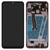 Pantalla LCD puede usarse con Huawei P30 Lite (2020) New Edition, negro, con marco, High Copy, Marie-L21BX