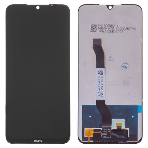LCD compatible with Xiaomi Redmi Note 8, black, Logo Redmi, without frame, High Copy, M1908C3JH, M1908C3JG, M1908C3JI 
