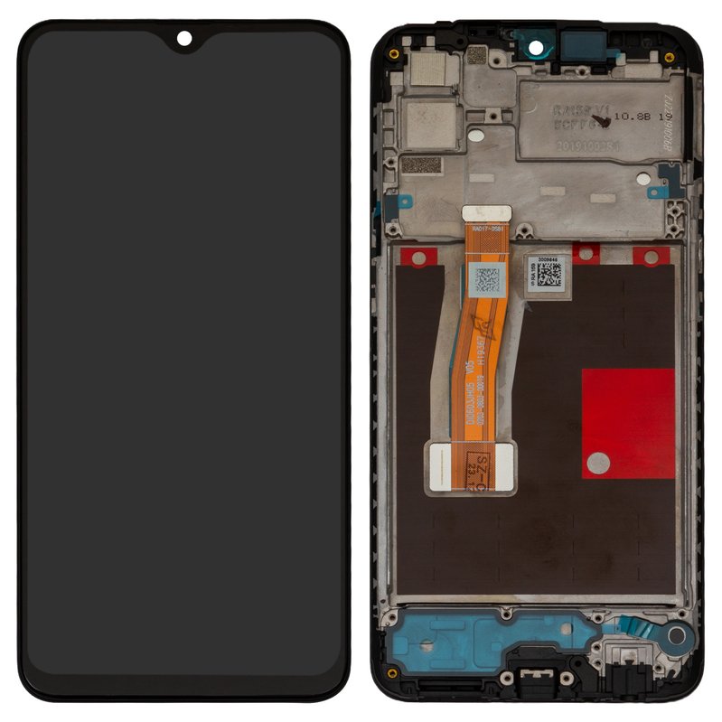 Real Me Rmx1973 Pantalla LCD puede usarse con Realme 5 Pro, negro, con marco, Original ...