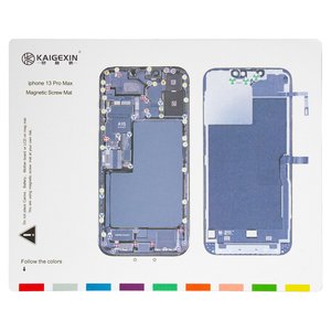 Insulation Mat compatible with Apple iPhone 13 Pro Max, to organize screws, magnetic 