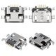 Charge Connector compatible with Nokia 2.4, C31; Samsung A107 Galaxy A10s, A107F/DS Galaxy A10s, (5 pin, micro USB type-B)