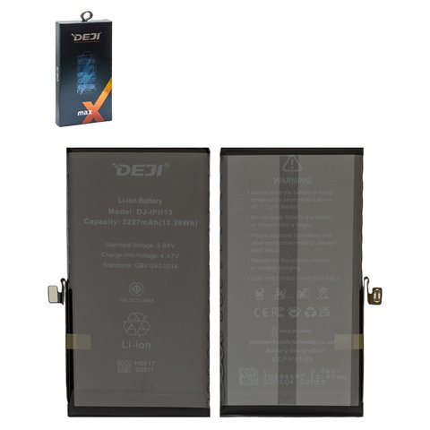 Battery Deji compatible with Apple iPhone 13, Li ion, 3.84 V, 3227 mAh, original IC 