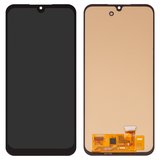 LCD compatible with Samsung A245 Galaxy A24, M346 Galaxy M34, (black, without frame, High Copy, with wide edge, (OLED))