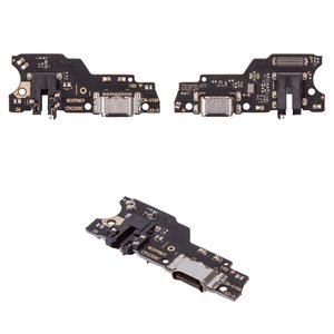 Flat Cable compatible with Realme 7i, C17, headphone connector, charge connector, with microphone, Copy, charging board 
