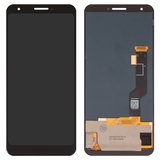 LCD compatible with Google Pixel 3a XL, (black, without frame, High Copy, (OLED))