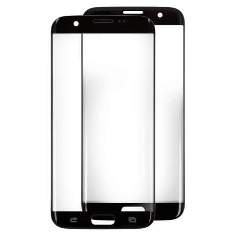 Housing Glass compatible with Samsung G935F Galaxy S7 EDGE, black 