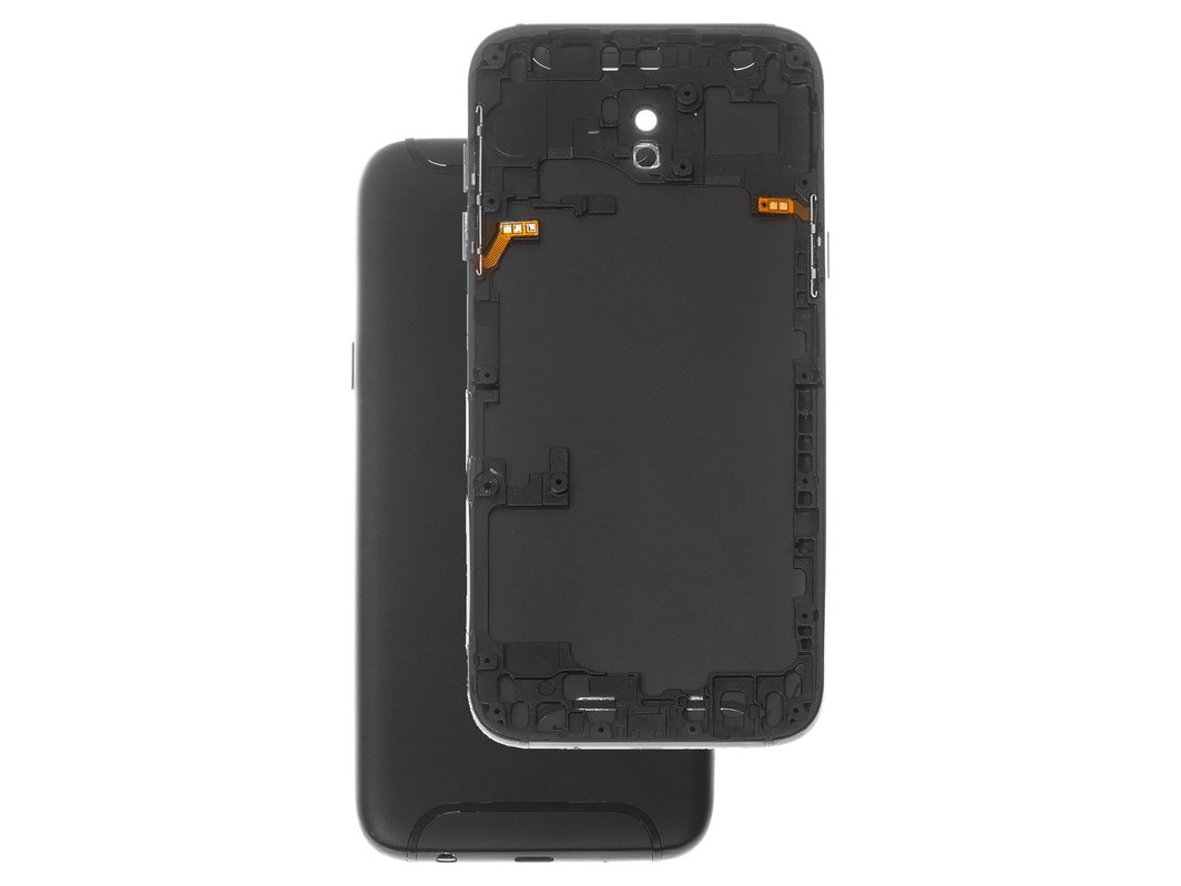 Housing Back Cover Compatible With Samsung J530f Galaxy J5 17 Black With Side Button With Camera Lens Gsmserver