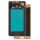 LCD compatible with Samsung J710 Galaxy J7 (2016), (golden, with light adjustable, Best copy, without frame, Copy, (TFT))