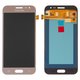LCD compatible with Samsung J200 Galaxy J2, (golden, without frame, original (change glass) )
