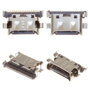 Charge Connector compatible with Samsung A125F Galaxy A12, A165 Galaxy A16, 18 pin, USB type C 