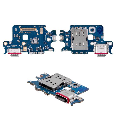 Flat Cable compatible with Samsung S901 Galaxy S22 5G, charge connector, with SIM connector, with microphone, Original PRC , charging board