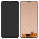LCD compatible with Samsung A305 Galaxy A30, A505 Galaxy A50, A507 Galaxy A50s, (black, with wide edge, with light adjustable, without frame, Copy, (TFT))