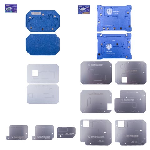 BGA Reballing Kit Mechanic iBGA 14, iBGA 13 Max, for motherboards repairing