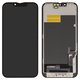 LCD compatible with iPhone 13, (black, with frame, HC, without IC, (OLED), YK OEM hard)