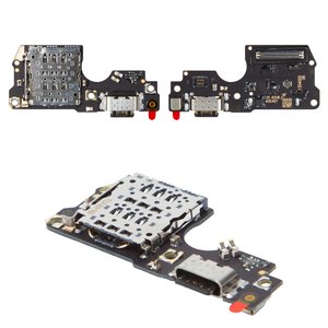 Flat Cable compatible with Xiaomi Redmi Note 14 Pro 4G, charge connector, with components, Original PRC , charging board 