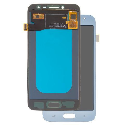 Pantalla LCD puede usarse con Samsung J250 Galaxy J2 2018 , J250 Galaxy J2 Pro 2018 , azul claro, sin marco, High Copy, OLED 